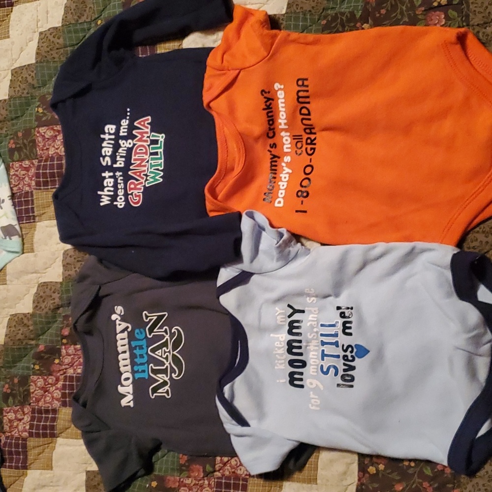 6-9M Mismatch Onesies